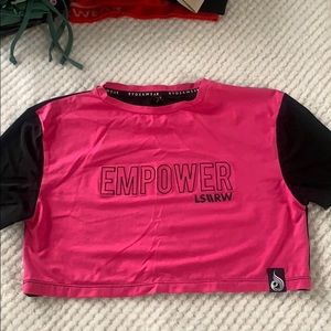 LS\\RW Empower Mesh Cropped T-shirt